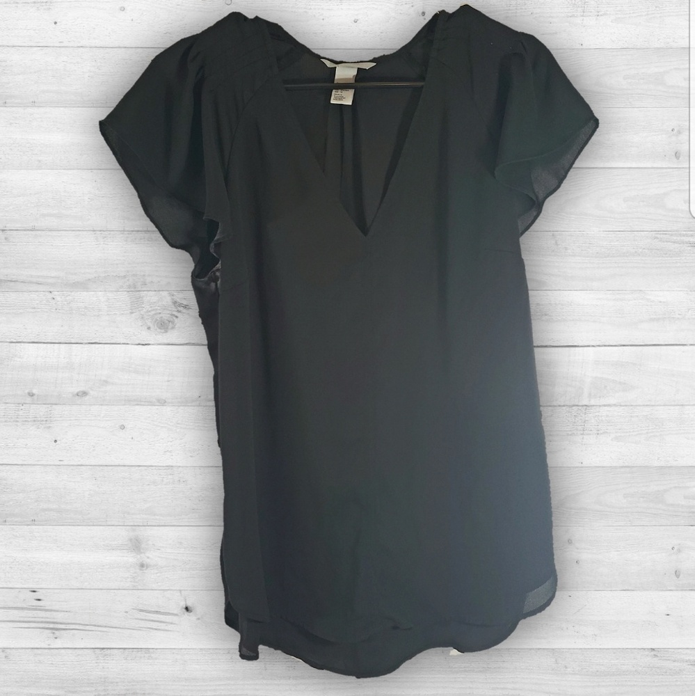 H&M black blouse